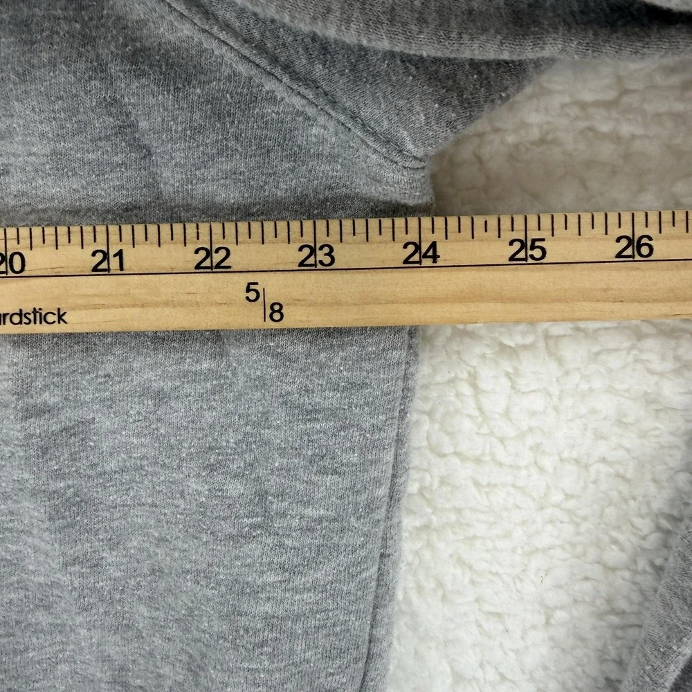 The North Face Mens‎ Gray Logo Hoodie Pullover Fleece Sweatshirt Large L